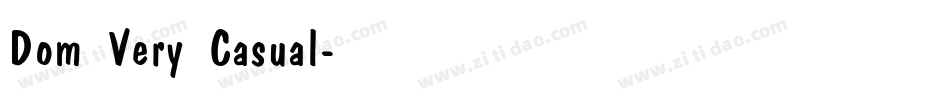 Dom Very Casual字体转换